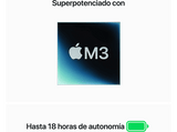 Apple MacBook Air (2024), 13,6, Chip M3, GPU de 10 núcleos, 8 GB RAM, 512GB de SSD, Teclado Magic Keyboard Touch ID, macOS, Medianoche