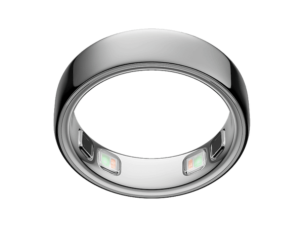 Anillo inteligente - Oura Ring 5, Talla 10, Hasta 9 días autonomía, Bluetooth, 50 métricas de salud, Titanio, Plata