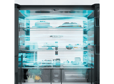 Frigorífico americano - Haier Horizon HCW99F18DIMB, No Frost, 182,5 cm, 630 l, Dispensador Agua y Hielo, Nutribank, Negro