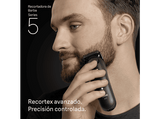 Barbero - Braun Series 5 BT5560, 8 accesorios para barba, 40 ajustes de longitud, Bloqueo de precisión, Wet&Dry, Negro