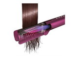 Plancha Secador - Taurus Slimlook Duo, 1200 W, 4 temperaturas, 2 velocidades, Iónico, Pantalla LCD, Cabello húmedo y seco, Autolimpieza, Fucsia