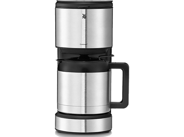 Cafetera de goteo - WMF Stelio Aroma, 1000 W, 1 L, 8 Tazas, Recipiente térmico, Apagado automático, Indicador nivel agua, Cromargan  Acero Inoxidable