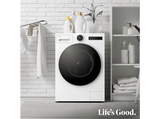 Lavadora carga frontal - LG F4X9009TWCE, 9 kg, 1400 rpm, 23 programas, TurboWash™ 360°, Selector LCD, Clase A-60%, Blanco