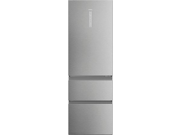 Frigorífico combi - Haier 3D 60 Series 5 HTW 5618CNMG, No Frost, 185 cm, 360 l, Motor Inverter, Wi-fi, Negro