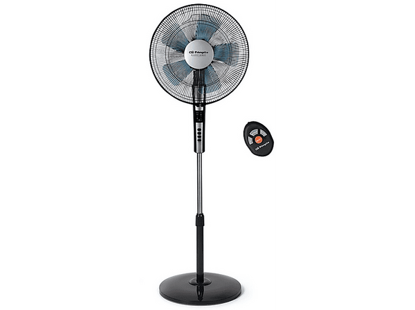 Ventilador de pie - Orbegozo SF 0640, 65 W, 4 intensidades, Silencioso, Temporizador, Negro