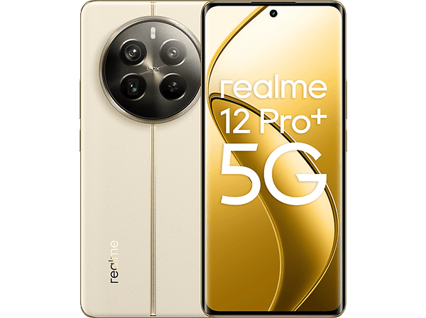 Móvil - realme 12 Pro+, Beige, 512GB, 12GB RAM, 6.7" OLED, FHD+, Snapdragon® 7s Gen 2 5G, 5000mAh, Android