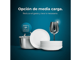 Lavavajillas - Cecotec Bolero Aguazero 6500 Inox C, 15 servicios, 6 programas, 60 cm, Dual Zone Wash, Auto Open, Motor Inverter Plus, Inox