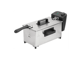 Freidora - Jata JEFR1678, 2000 W, 3L, Termostato Regulable, Sistema Cool Zone Antimezcla de Sabores, Acero inoxidable