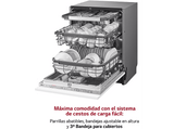Lavavajillas integrable - LG DB365TXS, 14 servicios, 10 programas, 59.8 cm, QuadWash™, Inox
