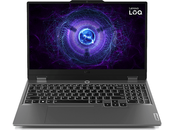 Portátil gaming - Lenovo LOQ 15IAX9, 15.6" Full-HD, Intel® Core™ i5-12450HX, 24GB RAM, 512GB SSD, GeForce RTX™ 4060, Sin sistema operativo, Gris