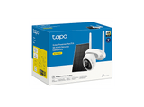 Cámara de vigilancia IP - TP-Link Tapo C665G KIT, 3840 x 2168 píxeles, Incluye Panel Solar, Función de visión nocturna, Sensor CMOS 1/2,7, Blanco