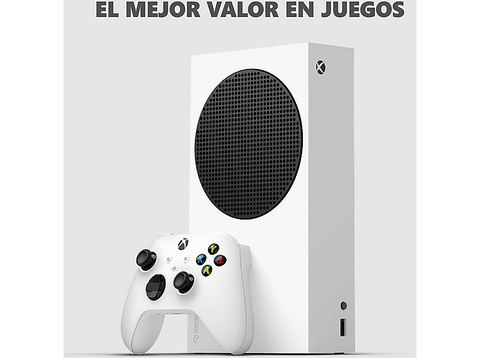 Consola - Microsoft Xbox Series S, 1 TB SSD, 1 Mando, Blanco