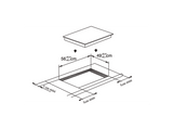Placa inducción - Haier HAIS63MC/G3, 3 Zonas, Zona Flex, Cook with me, 60 cm, Negro