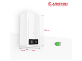 Calentador a gas - Ariston Akros LPG, Gas atmosférico, 21 kW, 11 l, Control Exterior de Temperatura, Gas butano/propano, Blanco