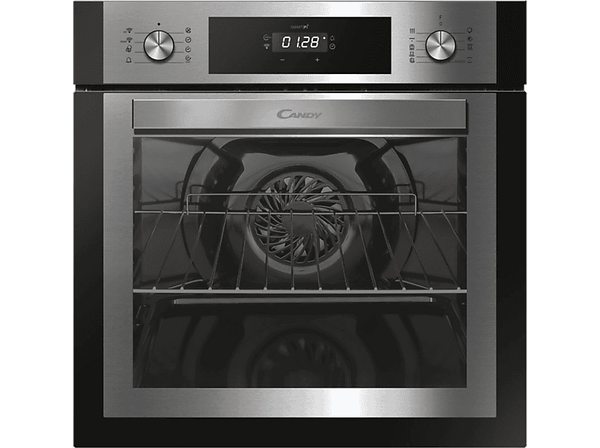 Horno - Candy Essenza FCNE886X, 70l, Multifunción, Pirolítico+Limpieza Aquactiva, Wi-Fi, 3 resistencias, Inox