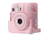 Funda cámara - Fujifilm Instax Mini 13, Cuero sintético, Rosa