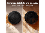 Robot aspirador - Cecotec Conga 9990 AI Spin Revolution Ultra Power Home, 1000W, 240 min, 10000 Pa, APP, Base autovaciado, IA, Hasta 240m2, Negro