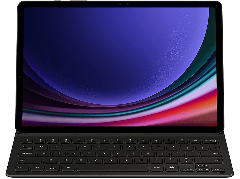 Samsung Book Cover Keyboard Slim (AI Key) compatible con Galaxy Tab S9/S9 FE AI Assistant 12.4 Negro