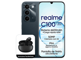 Móvil - realme C100, Sprouting Green, 256GB, 4GB RAM, 6.8 HD+, Dimensity 6300, 6600mAh, Incluye Auriculares realme Techlife Buds