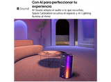 Altavoz de gran potencia - LG XBOOM Stage 501 AI, 220 W, Batería 25h Autonomía, Bluetooth, Luces LED, Efectos DJ, Karaoke, Efectos de Voz, IPX4, Negro