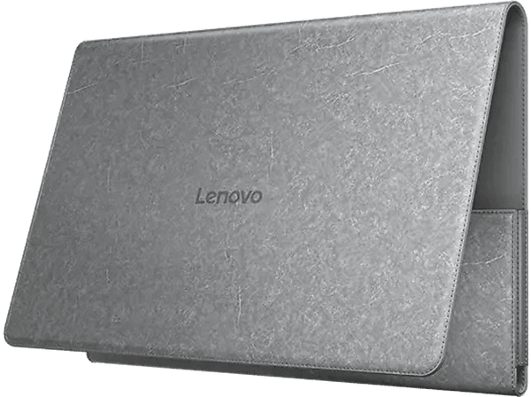 Funda tablet - Lenovo Tab Plus, Imitación Piel, Gris