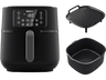 Freidora de aire - Philips AirFryer HD9285/96, XXL, Conectada, 7.2l, Acc Molde + Parrilla, Negro