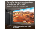 Proyector - Hisense C3, 3840 x 2160 píxeles, 25000 h,TriChroma UHD 4K, Hasta 300, Movimiento 360º,  Gris metalizado