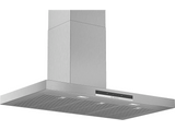 Campana decorativa - Bosch DWB97IM50, Decorativa, 710 m³/h, 3 potencias + intensiva, 90 cm, Inox