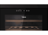 Vinoteca - Teka RVF 10032 GBK, Cíclico, 32 Botellas, LED, Puerta Reversible, Doble Cristal TintadoNegro