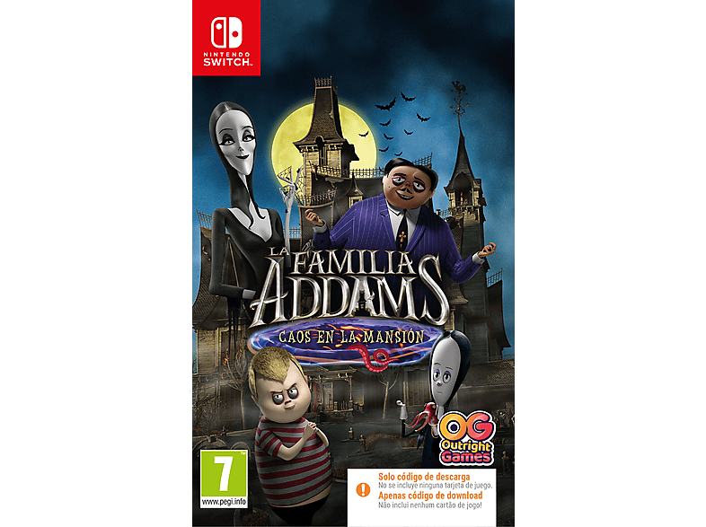 Nintendo Switch La familia Addams: Caos en la mansión (Código descarga)