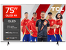 TV QLED 75" - TCL 75T69C, UHD 4K, Procesador AiPQ, Smart TV, DVB-T2, Negro
