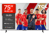 TV QLED 75 - TCL 75T69C, UHD 4K, Procesador AiPQ, Smart TV, DVB-T2, Negro