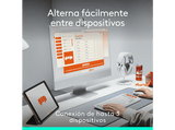 Ratón inalámbrico - Logitech Pop, 4000 ppp, Easy-Switch, Bluetooth, SmartWheel, Botones personalizables, Tecnología Silent Touch, PC-Mac, Negro