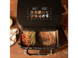 Freidora de aire - Cecotec Cecofry&Grill Smokin' 11000, 2900 W, 11 L, Triple grill, Ahumador, Temperatura dual, Negro