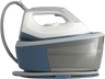 Centro de planchado - Philips PSG2000/20, 2400 W, Depósito de 1,4 L, 6 bares, Suela de cerámica, Vapor continuo a 110 g/min, Azul y Blanco