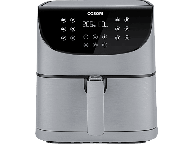 Freidora de aire - Cosori Premium Chef Edition, 1700 W, 5.5 l, 11 ajustes de cocinado, Pantalla táctil, Gris