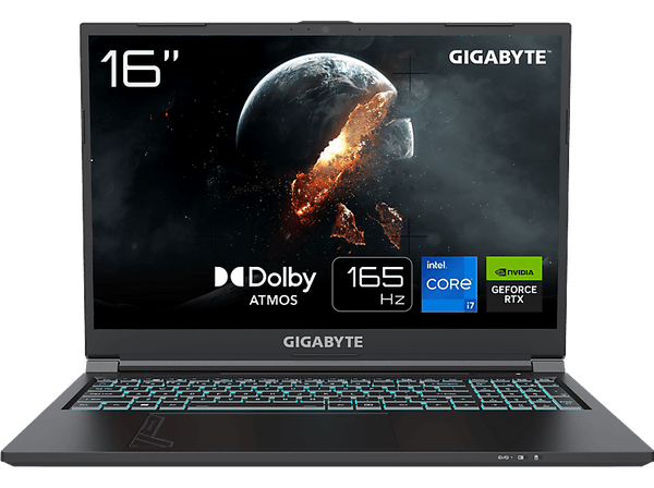 Portátil gaming - Gigabyte G6 KF-H3ES854KD, 16" WUXGA, Intel® Core™ i7-13620H, 16 GB RAM, 1 TB SSD, GeForce RTX™4060, Sin sistema operativo