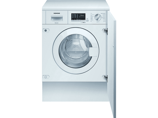Lavadora secadora - Siemens WK14D543ES, Integrable, 7 kg/4 kg, 15 programas, 1355 rpm, Blanco