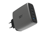 Cargador de pared - ISY IAC-7140, 140W, Carga ultrarrápida, Gris oscuro