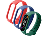 Correa - CellularLine KITBAND1MISMART6, Kit 3 correas para Xiaomi Mi Smart Band 6 / Mi Smart Band 5, Silicona, Rojo/Verde/Azul