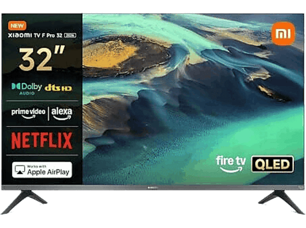 TV QLED 32" - Xiaomi 32 F PRO, HD-Ready, ARM Cortex-A55, Smart TV, Negro
