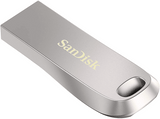 Memoria USB 32GB - SanDisk Ultra Luxe, USB 3.2, 150 MB/s, Protección por Contraseña, Diseño metálico, Plata