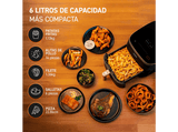 Freidora de aire - Cosori Turbo Blaze Chef Edition, Con Revestimiento Cerámico, 6 l, 1725 W, 230 °C, Negro