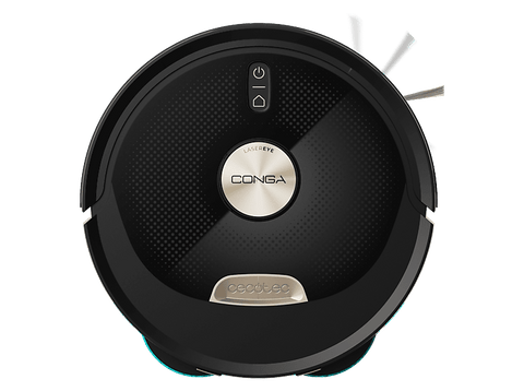 Robot aspirador - Cecotec Conga Y100 Spin AI, 2.8 l, Programable, Base de Carga, 220 m², Negro