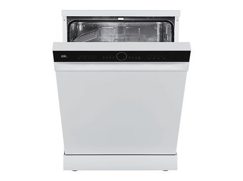 Lavavajillas - ok. ODW 6061-1 E FS W, 13 Servicios, 6 Programas, 59 cm Ancho, Control Electrónico, Blanco