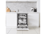 Lavavajillas - LG DF587HHS, 14 servicios, 10 programas, 60 cm, QuadWash™, Tercera Bandeja, ThinQ™, Blanco