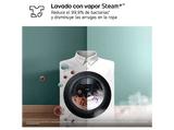 Lavadora carga frontal - LG F4X7511TWS, 11 kg, 1400 rpm, 23 programas, TurboWash 360º, Autodosificación, Blanco