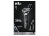 Afeitadora - Braun Series 7 72-C7200CC,  3 modos, Centro SmartCare, 1 accesorio de precisión, Afeitado en seco y mojado, Oro