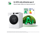 Lavadora carga frontal - LG F4X7511TWS, 11 kg, 1400 rpm, 23 programas, TurboWash 360º, Autodosificación, Blanco