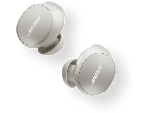 Auriculares True Wireless - Bose QuietComfort Earbuds, Autonomía 8.5 h, Cancelación de ruido, White Smoke